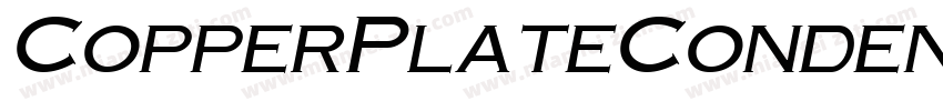 CopperPlateCondensed Bold字体转换
